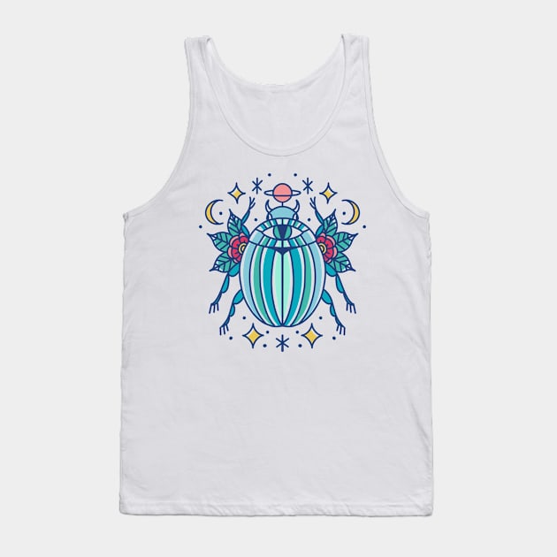 Lucky scarab Tank Top by Paolavk